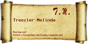 Treszler Melinda névjegykártya