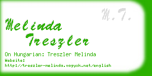 melinda treszler business card